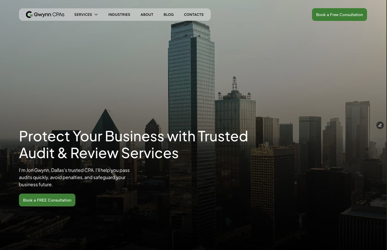 Web Design Portfolio Project - Gwynn CPA